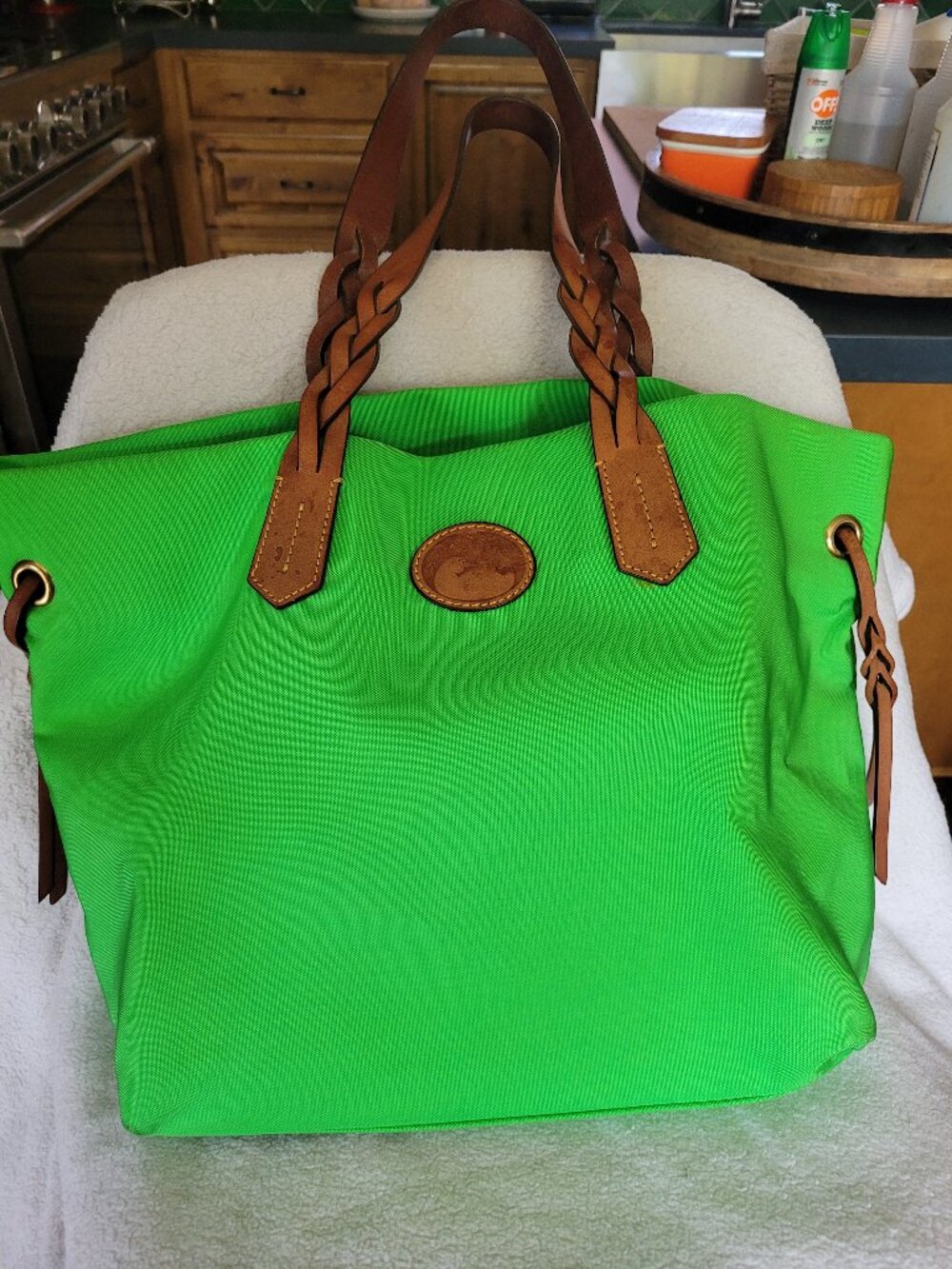 Dooney & Bourke Nylon Bailey Tote Apple Green